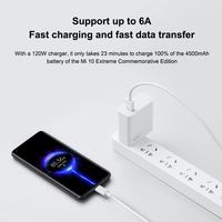 Xiaomi kabel pengisi daya USB tipe-c 6A, kabel pengisian daya Turbo USBC untuk Tipo Mi 12 11 10 Pro Ultra Lite Redmi K40 Pro Note10