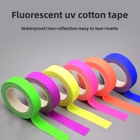 Haute transfrontalière Fluorescent UV coton bande scène Performance accessoires mat avertissement autocollants coloré lueur fondre caoutchouc acrylique