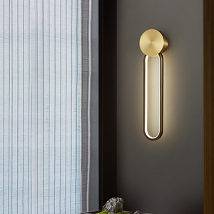Modern Nordic Minimalist Luxury Style <b>Wall</b> Lamp Creative Bedroom Background <b>Lighting</b> for Living Room and Hallway <b>Bedside</b> Lamp - Product Image 2