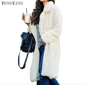 TONGYANG-manteau en fourrure pour femme, longue veste d'hiver, épaisse et chaude, vêtement d'extérieur, Parka, grande taille 3XL, collection 2022