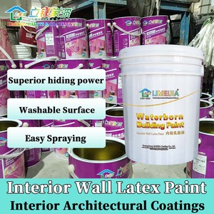 <span class=keywords><strong>Peinture</strong></span> murale intérieure au latex Limeijia écologique, inodore, haute couvrance, anti-alcaline <span class=keywords><strong>pour</strong></span> hôtels et écoles, couleurs riches - Product Image 2