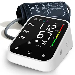 Esfigmomanómetro Digital de presión arterial, medidor de presión arterial aneroide con Monitor de presión arterial, diente azul