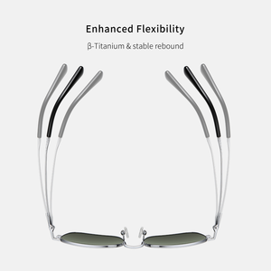 Occhiali <span class=keywords><strong>da</strong></span> sole <span class=keywords><strong>da</strong></span> <span class=keywords><strong>uomo</strong></span> di design in titanio premium, lenti in VETRO TEMPERATO ad alta definizione, antigraffio, stile retrò semplice, anti-UV400 2026 - Product Image 6