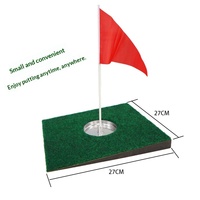 Tapis d'entraînement de golf PGK-B19 sur mesure, mini-tapis de putting simulé, disque de putting portable avec pente et trou, ensemble d'entraînement avec coupes de golf