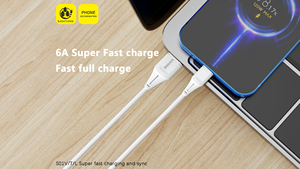 <span class=keywords><strong>C</strong></span>âbles de charge rapide et de transfert de données <span class=keywords><strong>USB</strong></span> vers <span class=keywords><strong>Micro</strong></span> TYPE <span class=keywords><strong>C</strong></span> VDENMENV CHINA SASATHREE S01V S01T 6A pour téléphones - Product Image 3