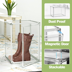 <span class=keywords><strong>Scatola</strong></span> Trasparente DAYOOH per Scarpe e Sneaker, Grande Capacità, Impilabile e Pieghevole, Contenitore in Plastica per Scarpe - Product Image 3