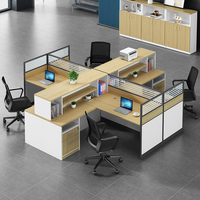 Postes de travail modulaires, bureaux de finance, bureaux pour le personnel, postes de travail pour employés, bureaux de bureau en bois, ensembles de bureaux de bureau