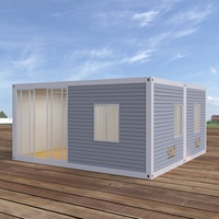 Cabine préfabriquée en conteneur, fabriquée en usine, pour hôtel de villégiature, supermarché, salon, 1 chambre, moderne et durable