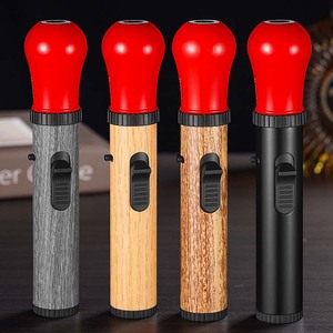Airo Hot Bán biểu tượng tùy chỉnh Windproof <span class=keywords><strong>Torch</strong></span> nhẹ hơn ngọn lửa màu Đỏ matchstick hình dạng bơm lại nhẹ hơn - Product Image 1