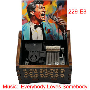 กล่องดนตรีไม้วินเทจ 18 โน้ต หมุนด้วยมือ ของขวัญไม้สุดน่ารักสำหรับเพื่อนในวันเกิด - Product Image 5