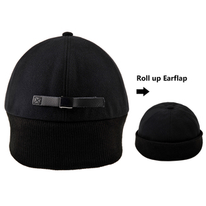 Gorra <span class=keywords><strong>de</strong></span> béisbol <span class=keywords><strong>de</strong></span> invierno <span class=keywords><strong>de</strong></span> <span class=keywords><strong>lana</strong></span> para hombres y mujeres <span class=keywords><strong>con</strong></span> gorro para exteriores <span class=keywords><strong>con</strong></span> <span class=keywords><strong>orejeras</strong></span> más cálidas - Product Image 4