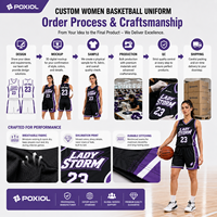 Conjunto de Uniforme de Baloncesto Personalizado para Mujer, Camiseta y Pantalones Cortos con Nombre, Número y Logotipo para Equipos Femeninos, Escuelas, Clubes, Ropa Deportiva OEM ODM