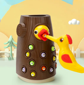 นกหัวขวานแจ็คมีความสุขของเล่นสำหรับจับแมลงเกมนกจับ<span class=keywords><strong>หนอน</strong></span>แม่เหล็กการศึกษาก่อนการฝึกอบรมของเล่นออกกำลังกาย - Product Image 5