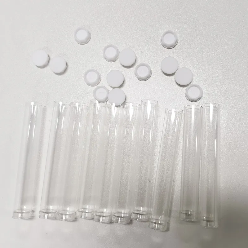 Suporte de estoque para cartucho de PVC transparente pequeno de tamanho personalizado 0.5ml 1ml, embalagem de tubos de plástico para PC transparente dos EUA, mais vendido