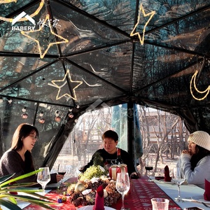 Mùa Đông Vườn Sang Trọng 4-Mùa Ống Loại Lều Với Mái Vòm Lối Vào Không Thấm Nước Nhanh Chóng Tự Động Mở Cho Ngoài Trời Glamping - Product Image 4