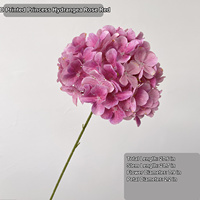 Bunga Hydrangea Buatan HGA Real Feel, Bunga Hydrangea Sutra Tiruan untuk Dekorasi Pernikahan, Dekorasi Rumah, dan Centerpiece Meja Lobi Hotel