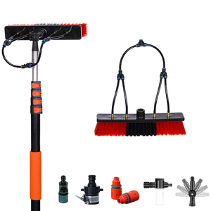 Cepillo de Limpieza para Paneles Solares Más Vendido - Mango Telescópico Extensible de Metal, Cabezal de Cepillo de Nailon de 50 cm de Ancho, Resistente al Agua y Duradero - Product Image 2