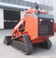LIVRAISON GRATUITE KATOCASE Chine Mini-chargeuse compacte sur chenilles 0,4 tonne avec moteur diesel Kubota, godet de 0,2 m et roulement de boîte de vitesses court