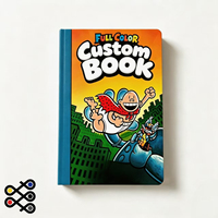 Impression de livres de bandes dessinées personnalisés à couverture rigide avec pelliculage mat, papier offset, logo personnalisé pour les livres d'histoires pour enfants