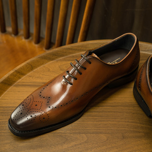 Zapatos Oxford de Vestir con Punta en Pico, de Cuero Genuino Negro, con Cordones, Estilo Profesional, para Todas las Temporadas, Suela de Goma, Envío Directo - Product Image 2