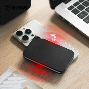 Tilonstar เคสอะลูมิเนียม TMPW100ช่องใส่บัตรเครดิต RFID ที่ใส่นามบัตรแม่เหล็กสำหรับด้านหลังโทรศัพท์ - Product Image 5