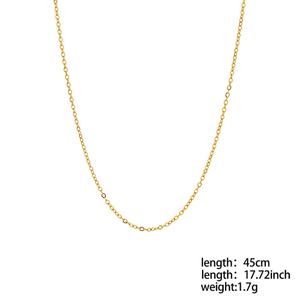 Collier pendentif personnalisé en acier inoxydable avec pierre de naissance, fabriqué en Chine, plaqué or PVD anti-ternissement, chaîne à perles - Product Image 3