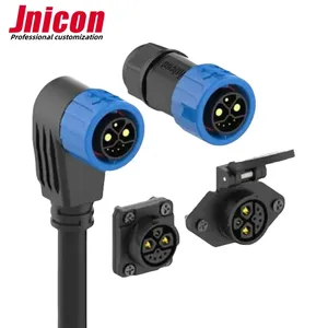 Jnicon M23 Multi Female Receptacle with Male Charging Plug for E-scooter waterproof connector