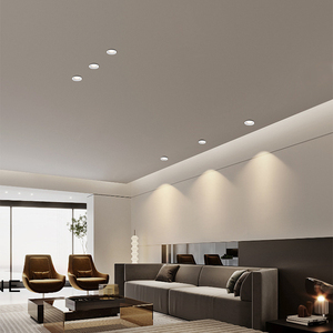 Lámpara de Techo Redonda de Yeso, Empotrada, Sin Marco, con Control Inteligente Mijia, Antideslumbrante, para un Hogar Minimalista - Product Image 4