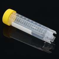 Tube à centrifuger conique gradué blanc OEM en PP médical de 50 ml