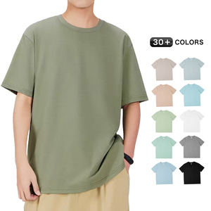 T-shirt Oversize in Cotone Pesante di Alta Qualità per Uomo, Stile Vintage, Personalizzabile con Logo Stampato - Product Image 1