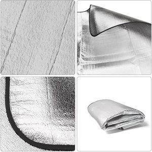 Manta de <span class=keywords><strong>Camping</strong></span> de Aluminio de Doble Cara, Resistente a la Humedad, <span class=keywords><strong>para</strong></span> Exteriores, con Aislamiento y Protección Impermeable - Product Image 2