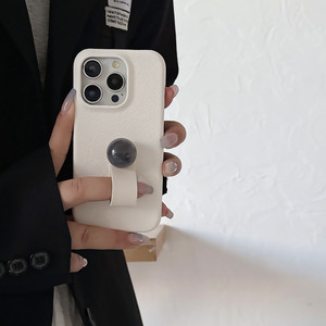 Cross Pu Leather para iPhone 16Pro Phone case 15Max 3D Ball Ring Buckle 14Plus Diseño creativo 13 Funda protectora anticaída - Product Image 2