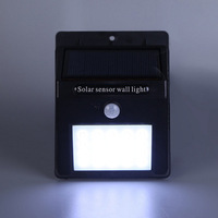 Lampe torche solaire automatique à 20l avec détecteur de mouvement, imperméable, applique murale, idéal pour un jardin ou une rue