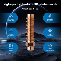 0.2mm 0.4mm 0.6mm 0.8mm Chrome Zirconium Cuivre Bimétallique Buse pour Elegoo Centauri Carbone Imprimante 3D