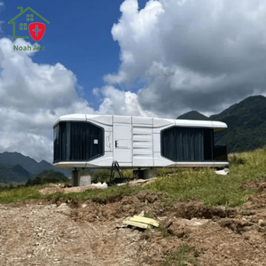 Casa prefabricada de lujo moderna, estructura de acero modular suministrada por fábrica, oficina móvil portátil, espacio para acampar, cápsulas, villas de hotel - Product Image 5