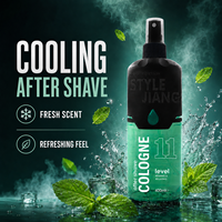 Lotion après-rasage pour homme sans alcool, formule rafraîchissante aux extraits de plantes et au menthol