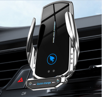 Chargeur sans fil pour voiture 15W, station d'accueil en cuir, charge rapide sans fil TYPE-C