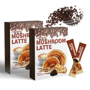 Suplemento herbal para la salud Lingzhi Reishi Mushroom 4 en 1 Café instantáneo Leones melena Café con leche Fabricante - Product Image 5