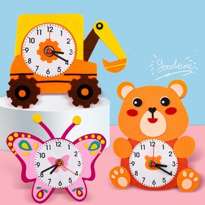 Kit Artigianali in Feltro per Bambini, Kit Fai-da-Te per Orologio Cartoon per Ragazze e Ragazzi - Product Image 2