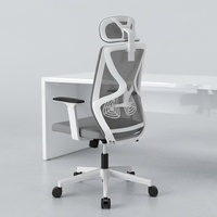 Chaise de bureau en maille avec dossier réglable et fonction ergonomique multifonctionnelle