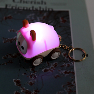 Nuovo prodotto fai da te grandi gemme 3d <span class=keywords><strong>arte</strong></span> animale auto per bambini kit di pittura diamante luci colorate auto giocattolo scorrevole con decorazione portachiavi - Product Image 4