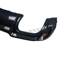 Accessoire de réglage dynamique, style sport, motif en fibre de carbone, pare-chocs, diffuseur arrière, kit carrosserie d'échappement, plastique, nouveau, Audi A3 S3
