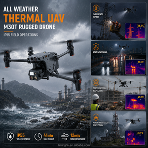 Dron de Inspección Térmica Matrice 30T, UAV Infrarrojo para Líneas Eléctricas, Subestaciones, Tuberías, Rescate de Incendios, Seguridad, Patrullaje y Proyectos - Product Image 1