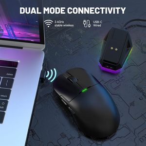 Aj159p Ratón para juegos inalámbrico de modo dual Paw3395 Aj159p Ajazz - Product Image 2