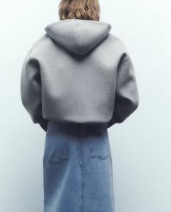 Sudadera con Capucha HG88 para Mujer, Talla Grande, 100% Algodón, con Logotipo Personalizado en la Parte Delantera, Tejida, para Otoño/Invierno - Product Image 3