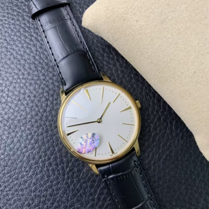 Montre mécanique pour homme de qualité supérieure, 41 mm, acier inoxydable, bracelet en cuir, mouvement 3235, cadran blanc simple - Product Image 5