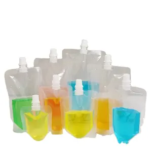 带喷口的液体袋，带袋直立塑料包装制造商供应商喷口袋