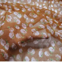 Erstaunliches Blumen design Hohe Qualität Günstiger Preis Auf Lager Heißes Verkaufs material Seiden krepp Chiffon Stoff für Damen Kleid Kleidung