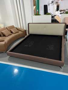 Juego de Muebles de Dormitorio Moderno Personalizado, Cama Queen Size con Cabecera Extendida, Estructura de Madera de Pino, Tapicería de Tela de 3 Años de Duración, <span class=keywords><strong>Peyo</strong></span> - Product Image 6