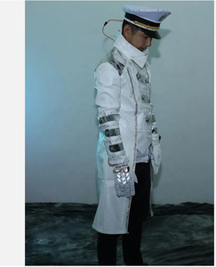 LED Robot Suit with Blue Light Uniform for Nightclub Bar KTV Shows and Parties <strong>Futuristic</strong> Party <strong>Clothing</strong> - Product Image 1